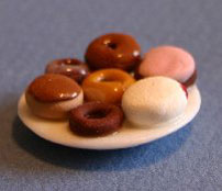 Dollhouse Miniature Donut Plate